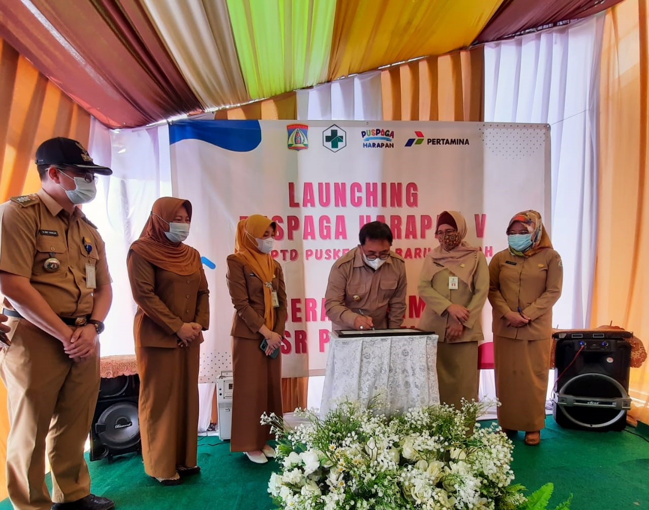 LAUNCHING PUSPAGA HARAPAN V DI UPTD PUSKESMAS BARU TENGAH